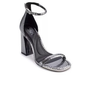 DKNY Womens Wenda Ankle Strap Dress Sandal - Nickel, Size 6